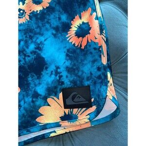 Quiksilver Swim Trunk Mens 34 High Line Swimwear Board Shorts 4 Way Stretch